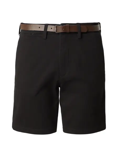 JACK & JONES Chino nohavice 'JPSTAdam'  tmavohnedá / čierna