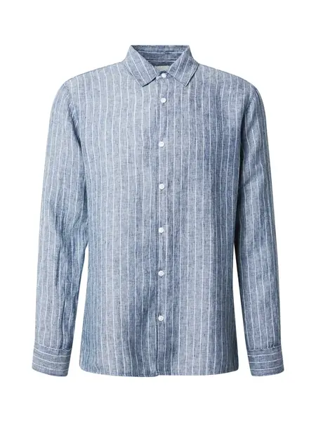 Calvin Klein Košeľa  modrá melírovaná / biela