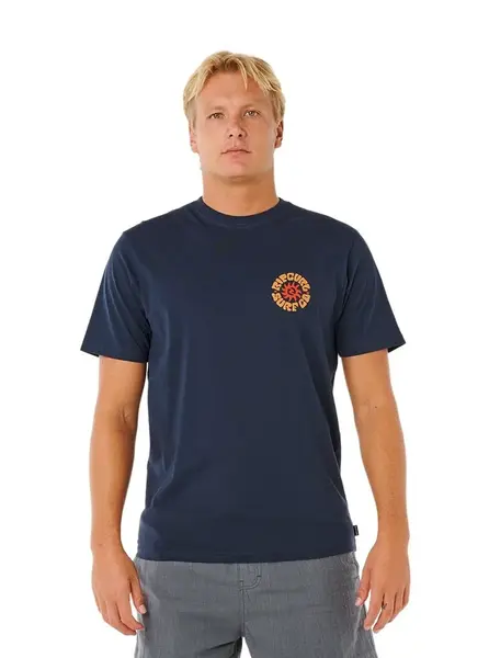 Rip curl pánské tričko Pacific Rinse Circle Dark Navy | Modrá | Velikost M | 100% bavlna