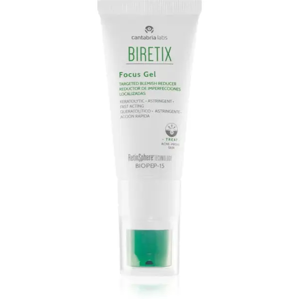 Biretix Treat Focus Gel hydratačný a upokojujúci gél pre mastnú pleť so sklonom k akné 15 ml