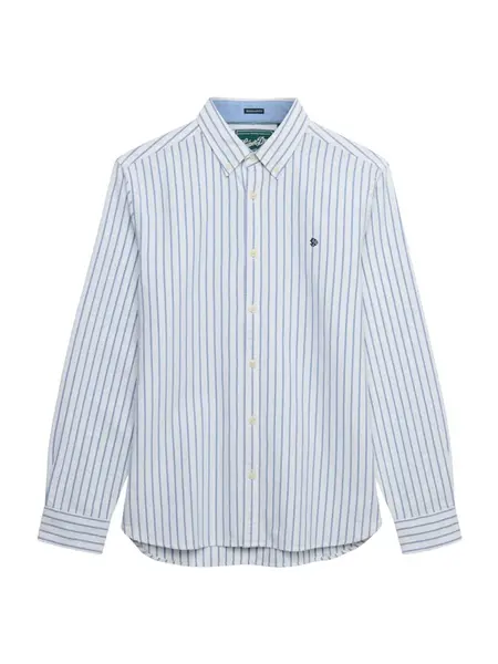 Superdry & Co Košeľa  námornícka modrá / biela