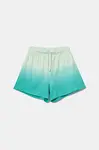 Dětské bavlněné šortky United Colors of Benetton tyrkysová barva, nastavitelný pas, 3NPDC903G