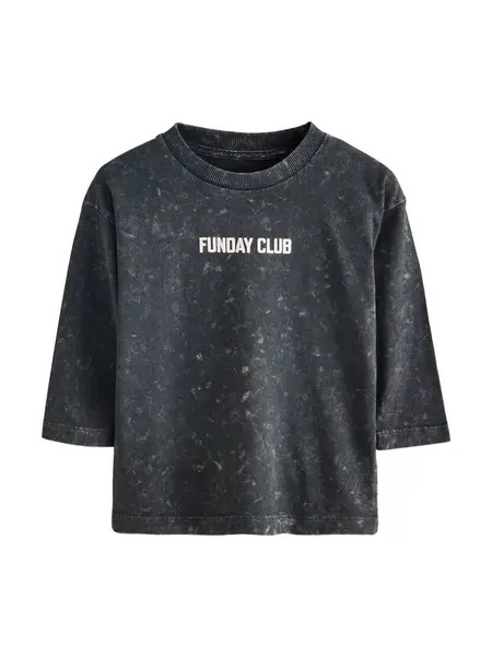 Next Tričko  čierna / biela