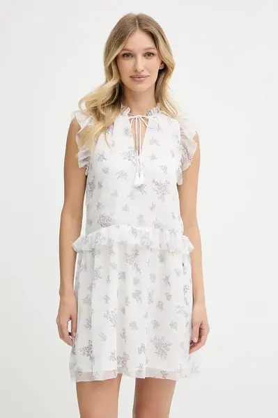 Šaty Pepe Jeans bílá barva, mini, PL953752