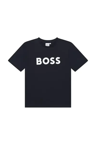 BOSS  Dětské bavlněné tričko
