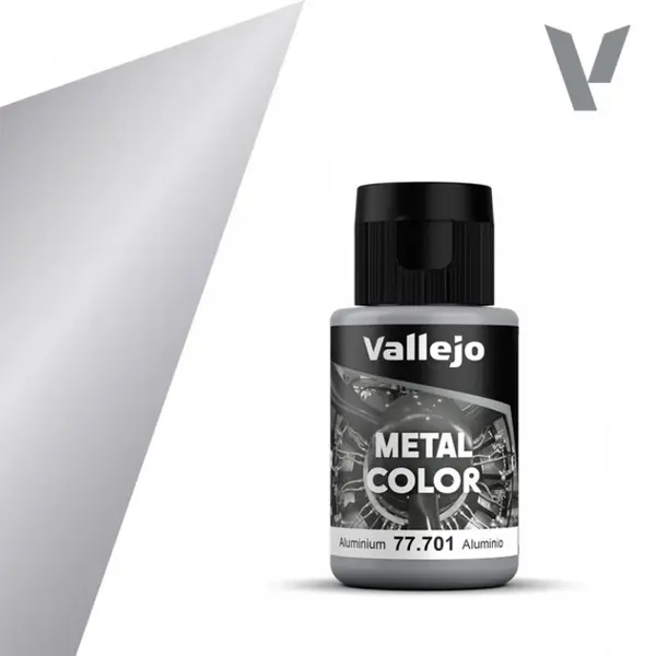 Metalická barva Vallejo 32ml – 701 Aluminium