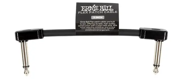 Ernie Ball Flex Patch Cable 3" Black