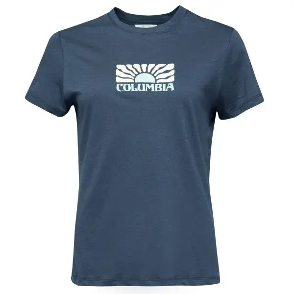 Columbia RUBY SPRINGS GRAPHIC FITTED SS Dámské tričko, tmavě modrá, velikost