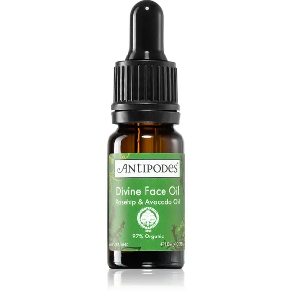 Antipodes Divine Face Oil Rosehip & Avocado Oil ochranné sérum proti prvým známkam starnutia pleti 10 ml