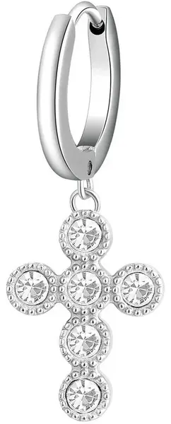 Brosway Ocelová single náušnice Křížek Chakra BHKE018