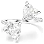 Swarovski Luxusní otevřený prsten s krystaly Swarovski Attract Soul 5535191 60 mm