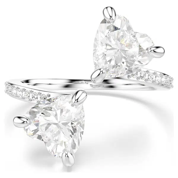 Swarovski Luxusní otevřený prsten s krystaly Swarovski Attract Soul 5535191 60 mm