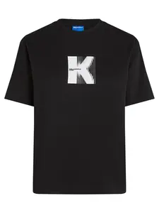 KARL LAGERFELD JEANS Tričko  čierna / biela