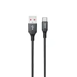 Dudao L3ST kabel USB-A - USB-C, 5A, 2 m, černý