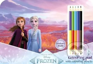 Kreslící set s pastelkami Ledové království
