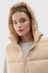Dámsky Pružný Bezrukávnik S Kapucňou 4F Béžový 4FWAW24TVJ