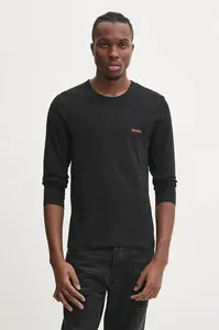 Bavlněný lounge s dlouhým rukávem HUGO LS-SHIRT RN TRIPLET 3-pack