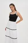 Marisse Black Cotton Top