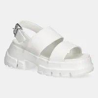 Sandály Tommy Jeans CHUNKY CITY SANDAL dámské, bílá barva, na platformě, EN0EN02750
