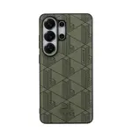 Zadní kryt Lacoste PVC Blend Monogram Magnetic pro Samsung Galaxy S26 Ultra, khaki