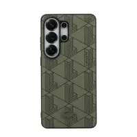 Zadní kryt Lacoste PVC Blend Monogram Magnetic pro Samsung Galaxy S26 Ultra, khaki