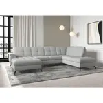 Sit & More SEDACÍ SOUPRAVA, textil, světle šedá