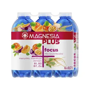 Magnesia Plus Focus meruňka marakuja ženšen 6x0,7 l