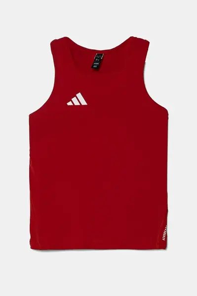 Dětské tričko adidas červená barva, s potiskem, IT5062