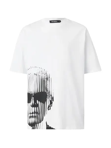 Karl Lagerfeld Tričko  čierna / biela