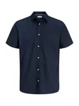 Jack & Jones Plus Košeľa 'JJHENRY'  námornícka modrá