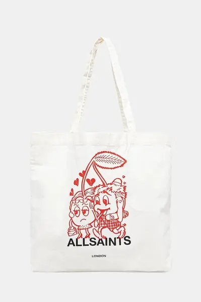 AllSaints  Bavlněná taška  BREAKUP 40 x 35 x 13 cm