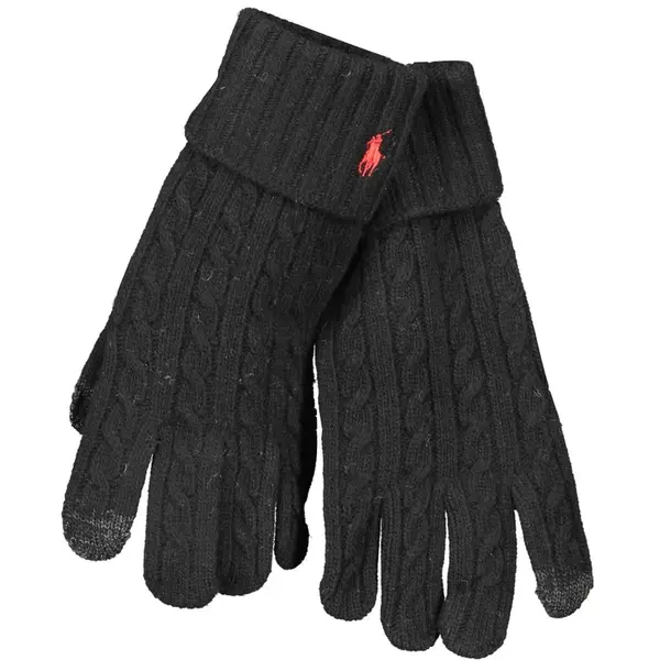 Černé rukavice Ralph Lauren