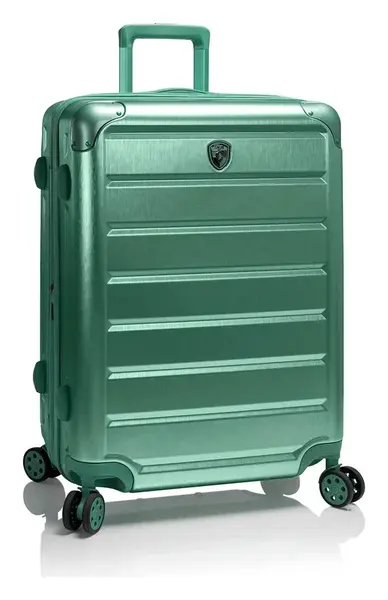 Stredný kufor na kolieskach Heys Alumix M Midnight Green