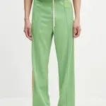 Tepláky Drôle de Monsieur Le Track Pants Tresse pánské, zelená barva, s aplikací, G-SP007-PL135-AV