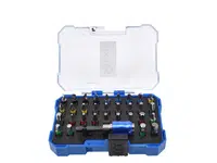 GEKO Bity magnetické 1/4" ploché, křížové Imbus a TORX, s džákem, sada 32 dílů v krabičce