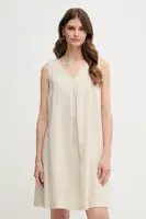 Lněné šaty United Colors of Benetton