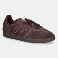 Semišové tenisky adidas Originals Samba OG hnědá barva, JI3211