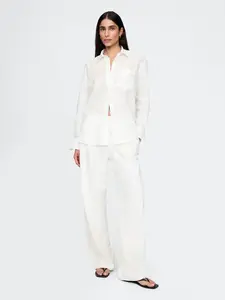 GAP Linen Trousers Wide - Women's