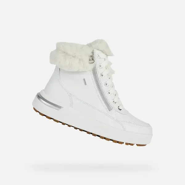 Biele dámske členkové topánky Geox Dalyla ABX