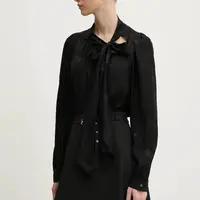 Halenka HUGO dámská, černá barva, vzorovaná, 50533846