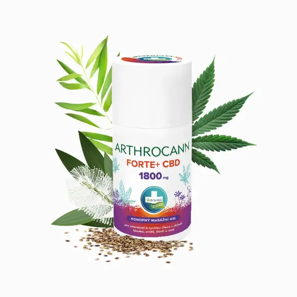 ARTHROCANN konopný masážny gél FORTE+1800 mg CBD - 90 ml - Annabis