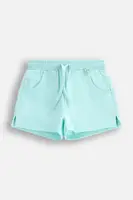 Dětské kraťasy Coccodrillo tyrkysová barva, nastavitelný pas, INSIDE OCEAN GIRL KIDS