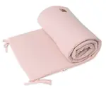 Mušelínový mantinel 160x33 cm, Baby Nellys, púdrovo ružový