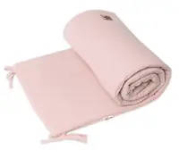 Mušelínový mantinel 160x33 cm, Baby Nellys, púdrovo ružový