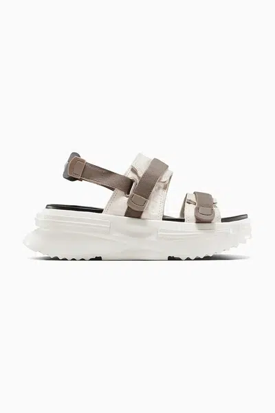 Sandály Converse Run Star Utility Sandal CX dámské, béžová barva, na platformě, A15096C
