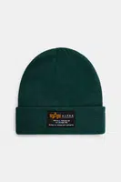 Čepice Alpha Industries Crew Beanie zelená barva, 128924