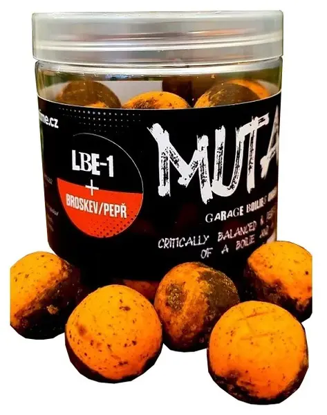 G.b.u. vyvážené boilies mutant lbe1 broskev pepř 130 g - 24 mm