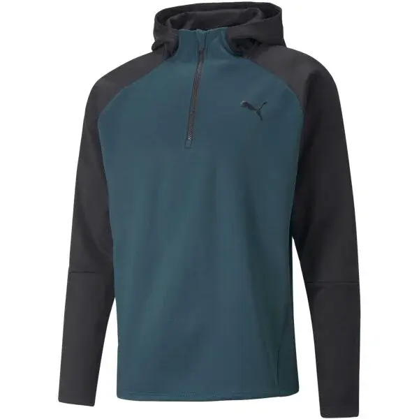 Puma TRAIN OFF SEASON PWRFLEECE HOODIE Pánska mikina, tmavo modrá, veľkosť