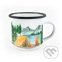 Smaltovaný hrnek Stanování