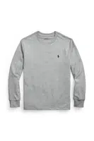 Tričko s dlouhým rukávem Polo Ralph Lauren šedá barva, 323843804005
